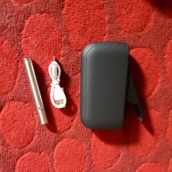 Imitation Leather Cigarette Case with Electronic Lighter - Image 2