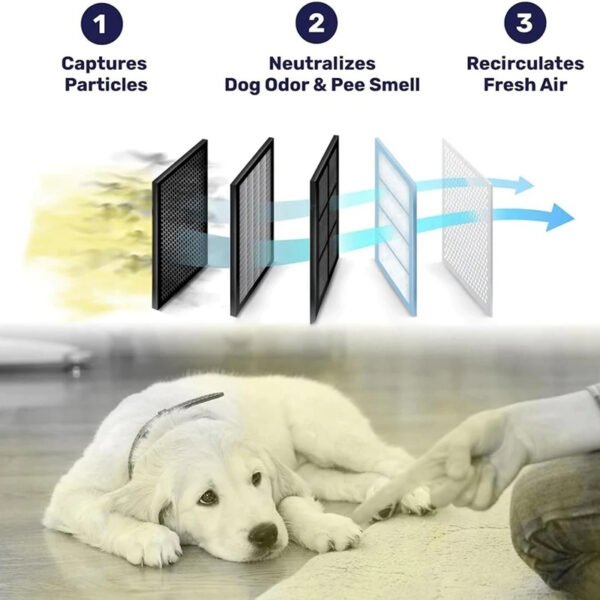 Portable & Quiet Odor Pet Home Air Purifier - Image 4