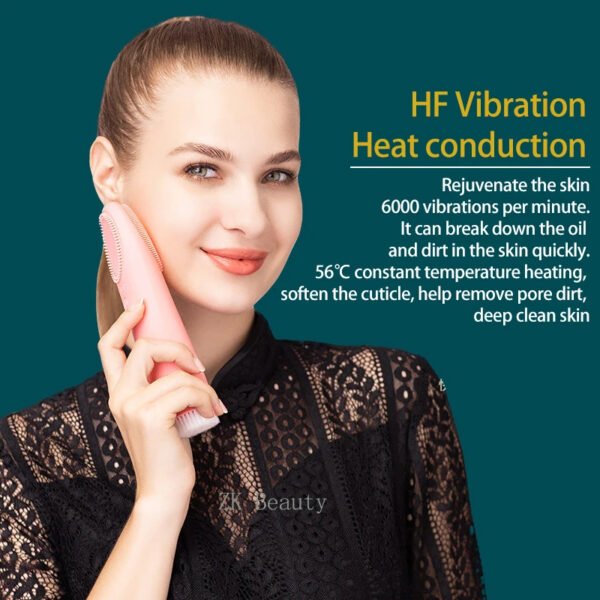 Multifunction Warm Facial Electric Cleaning Brush - Image 2