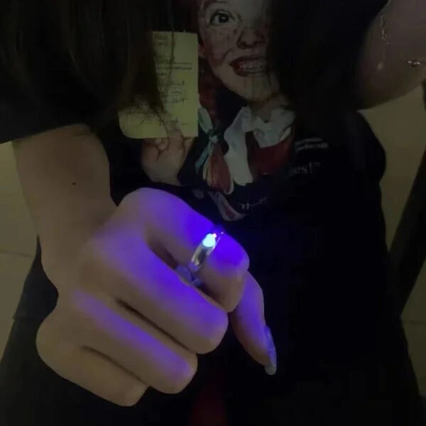 Blue/Pink Luminous Ring For Couple Gift - Image 3