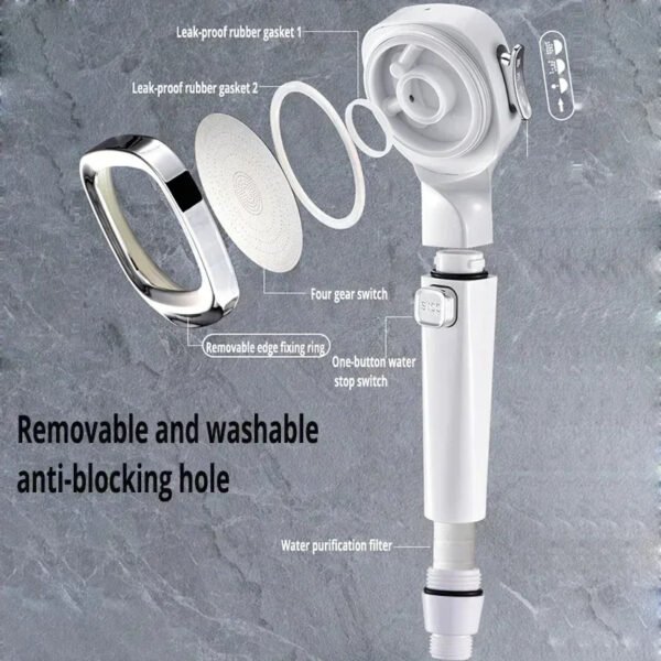 Adjustable High Pressure Shower Head - Image 6